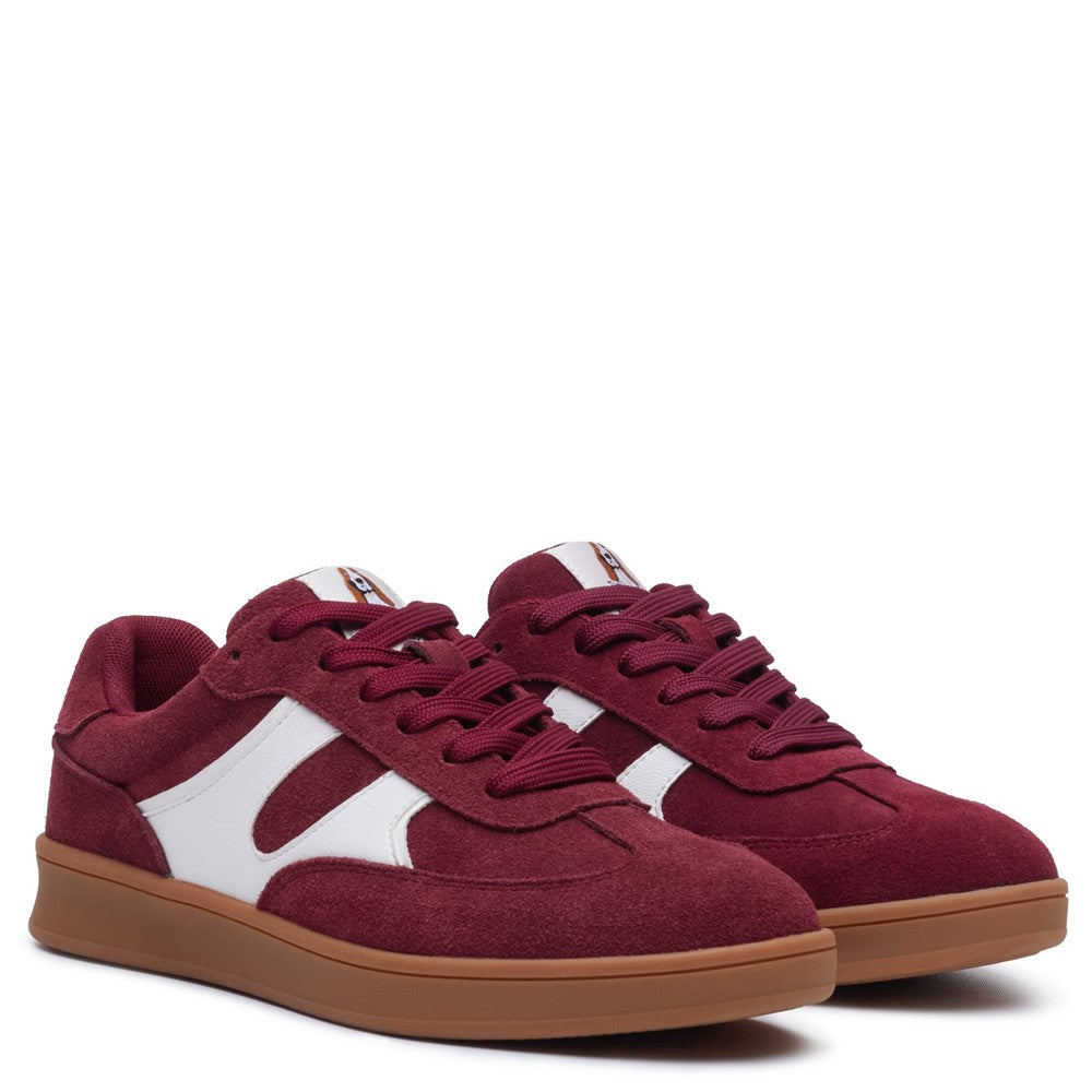 Lace Ladies Shoes Bordo Hush Puppies Maura Sneaker