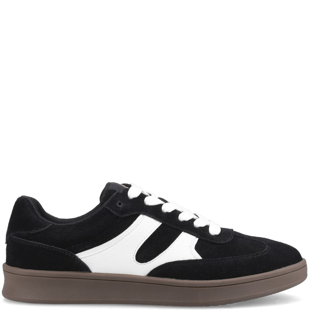 Lace Ladies Shoes Black Hush Puppies Maura Sneaker
