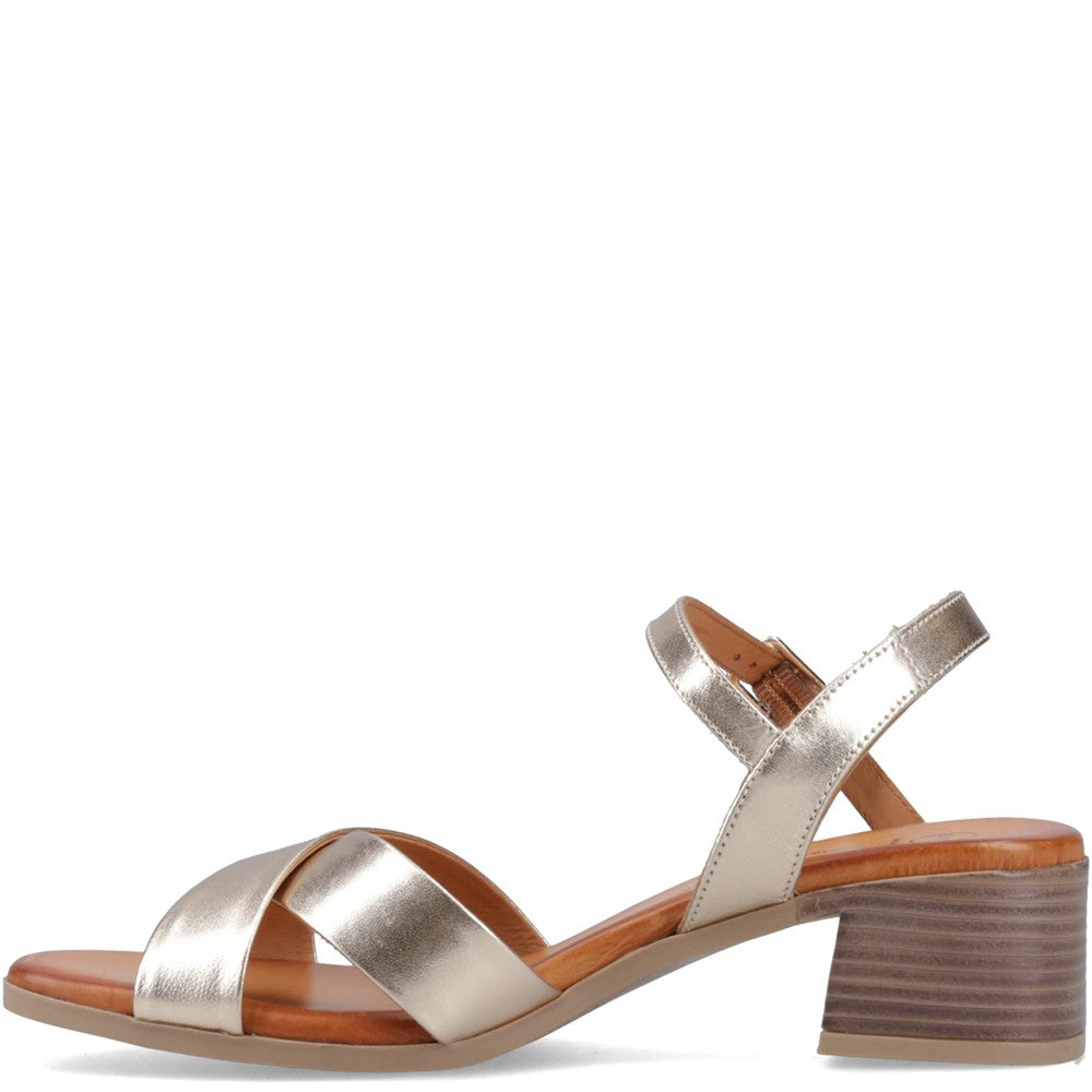 Ladies Heels Gold Hush Puppies Regina Heel