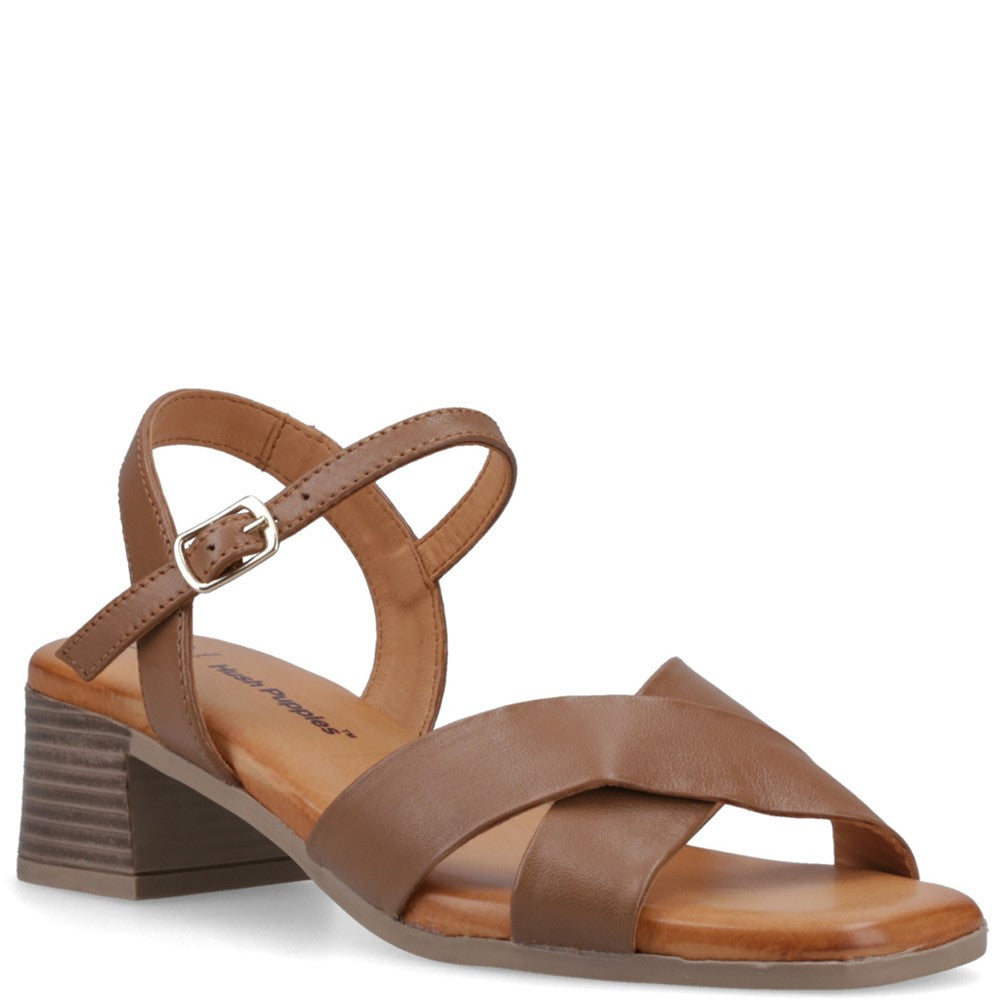 Ladies Heels Tan Hush Puppies Regina Heel