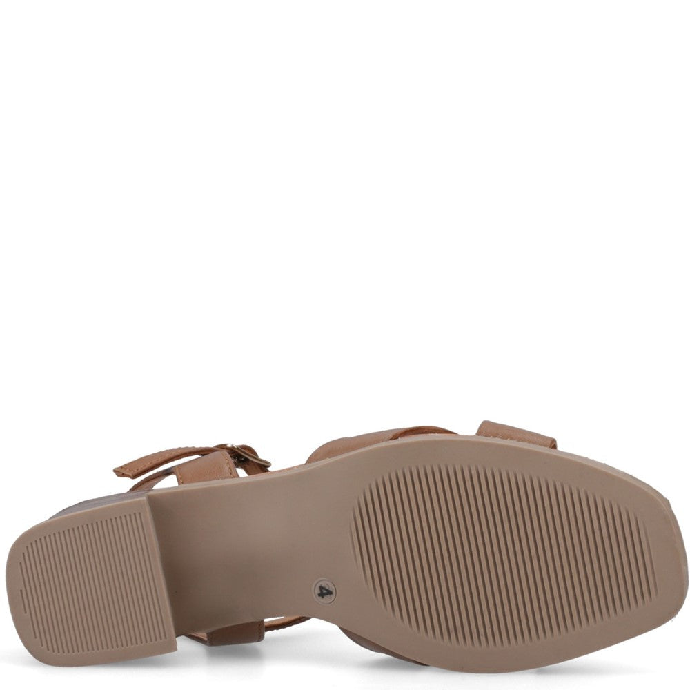 Ladies Heels Tan Hush Puppies Regina Heel