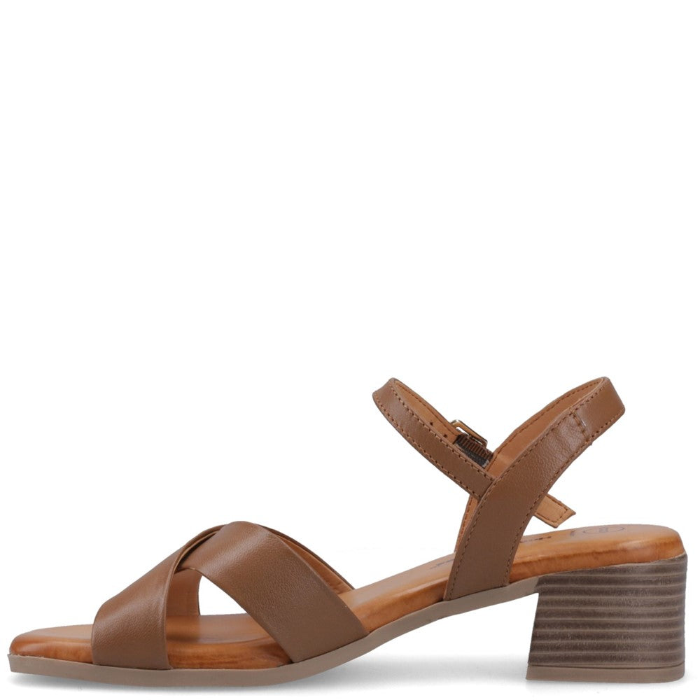 Ladies Heels Tan Hush Puppies Regina Heel