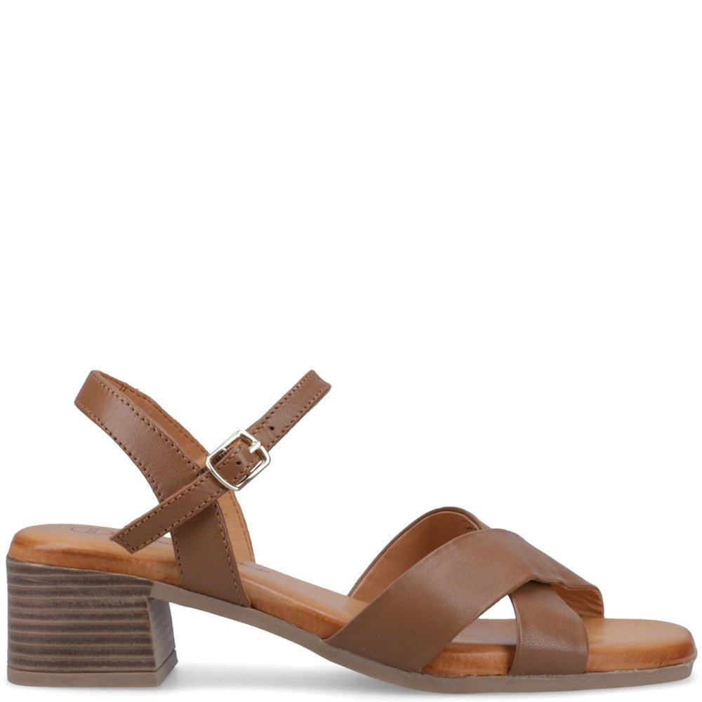 Ladies Heels Tan Hush Puppies Regina Heel