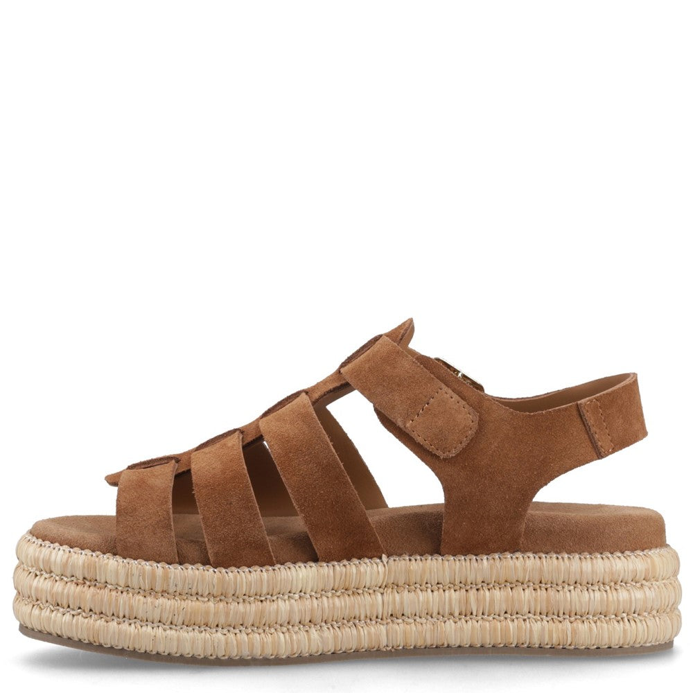 Shoe Ladies Summer Tan Hush Puppies Rosetta Gladiator