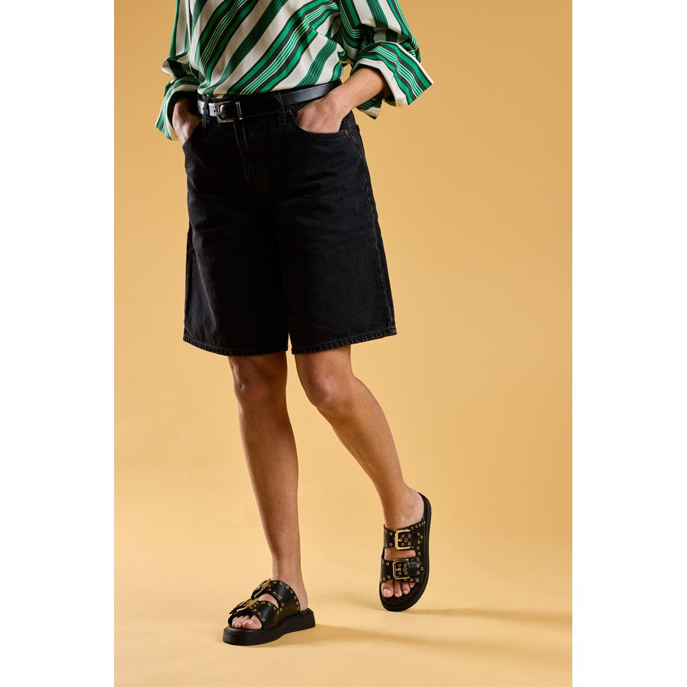 Sandal Ladies Summer Black Hush Puppies Christine Mule Sandal