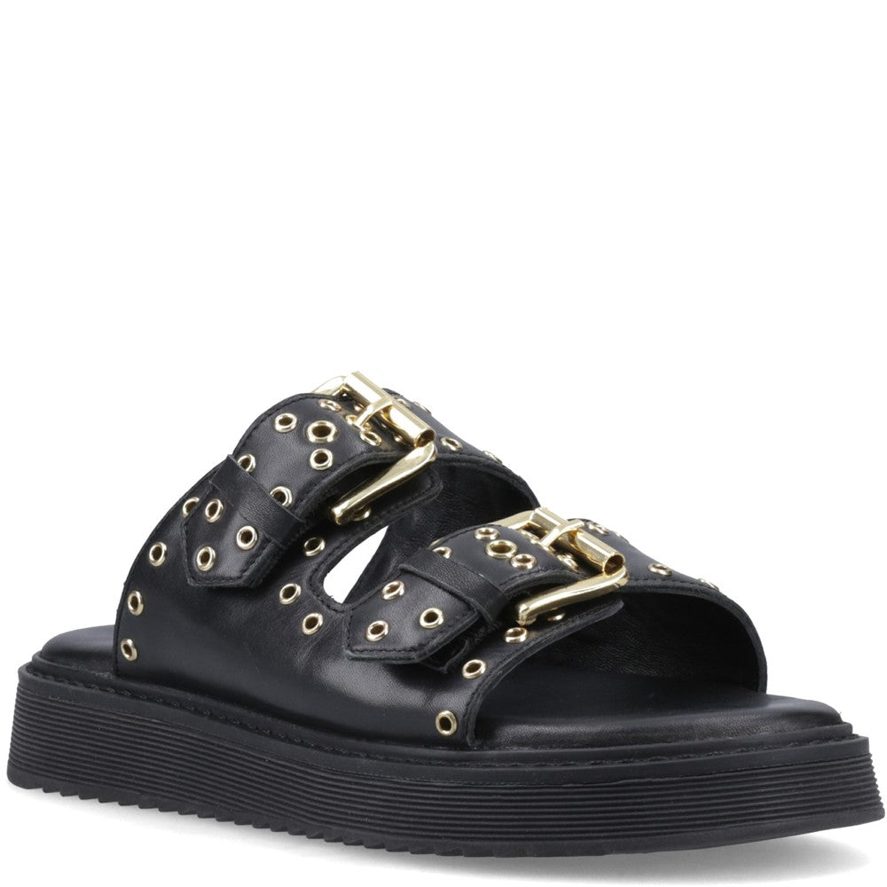 Sandal Ladies Summer Black Hush Puppies Christine Mule Sandal