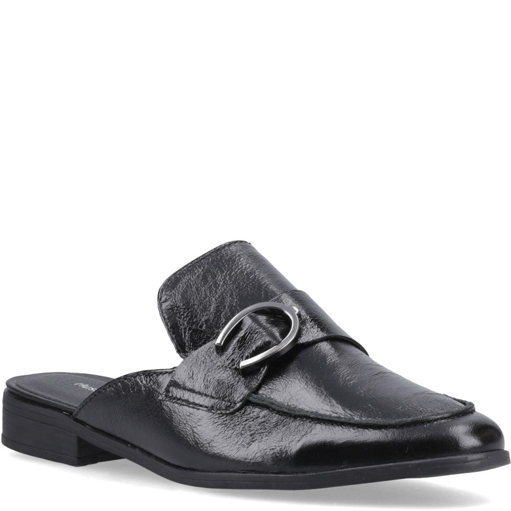 Slip On Ladies Shoes Black Hush Puppies Calla Mule