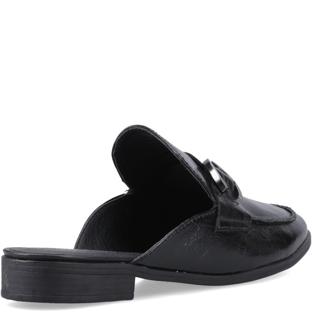 Slip On Ladies Shoes Black Hush Puppies Calla Mule