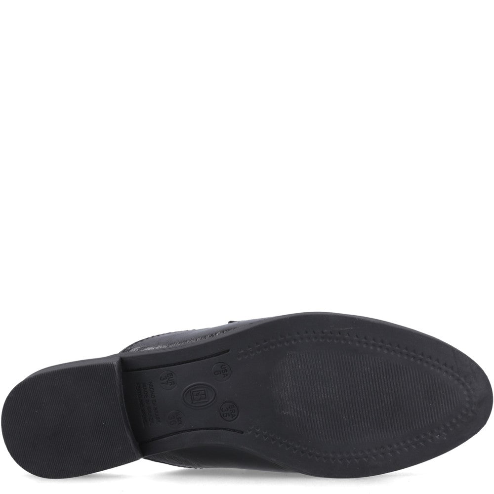 Slip On Ladies Shoes Black Hush Puppies Calla Mule