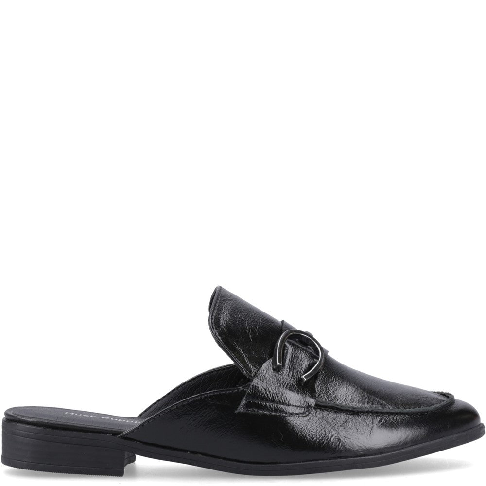 Slip On Ladies Shoes Black Hush Puppies Calla Mule