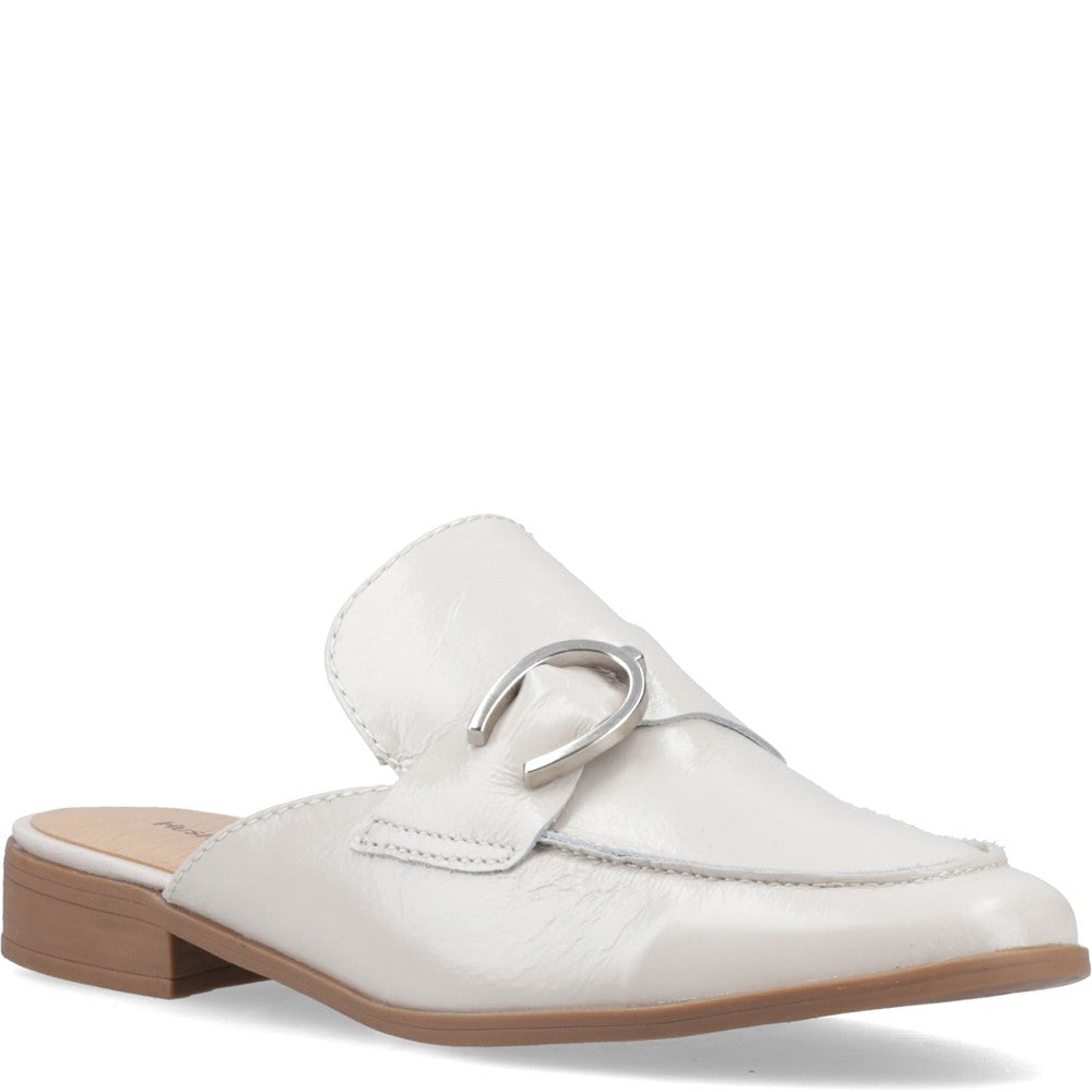 Slip On Ladies Shoes Ivory Hush Puppies Calla Mule