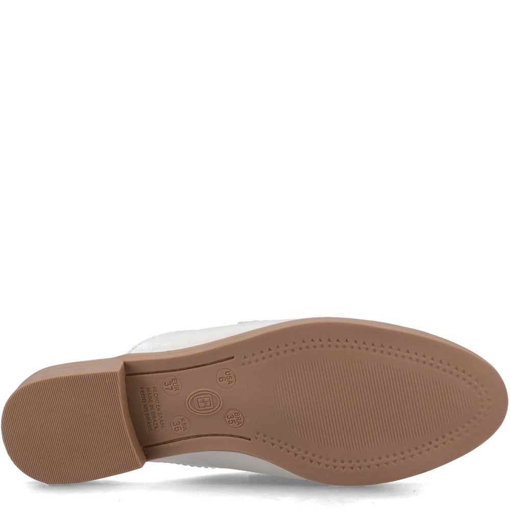 Slip On Ladies Shoes Ivory Hush Puppies Calla Mule