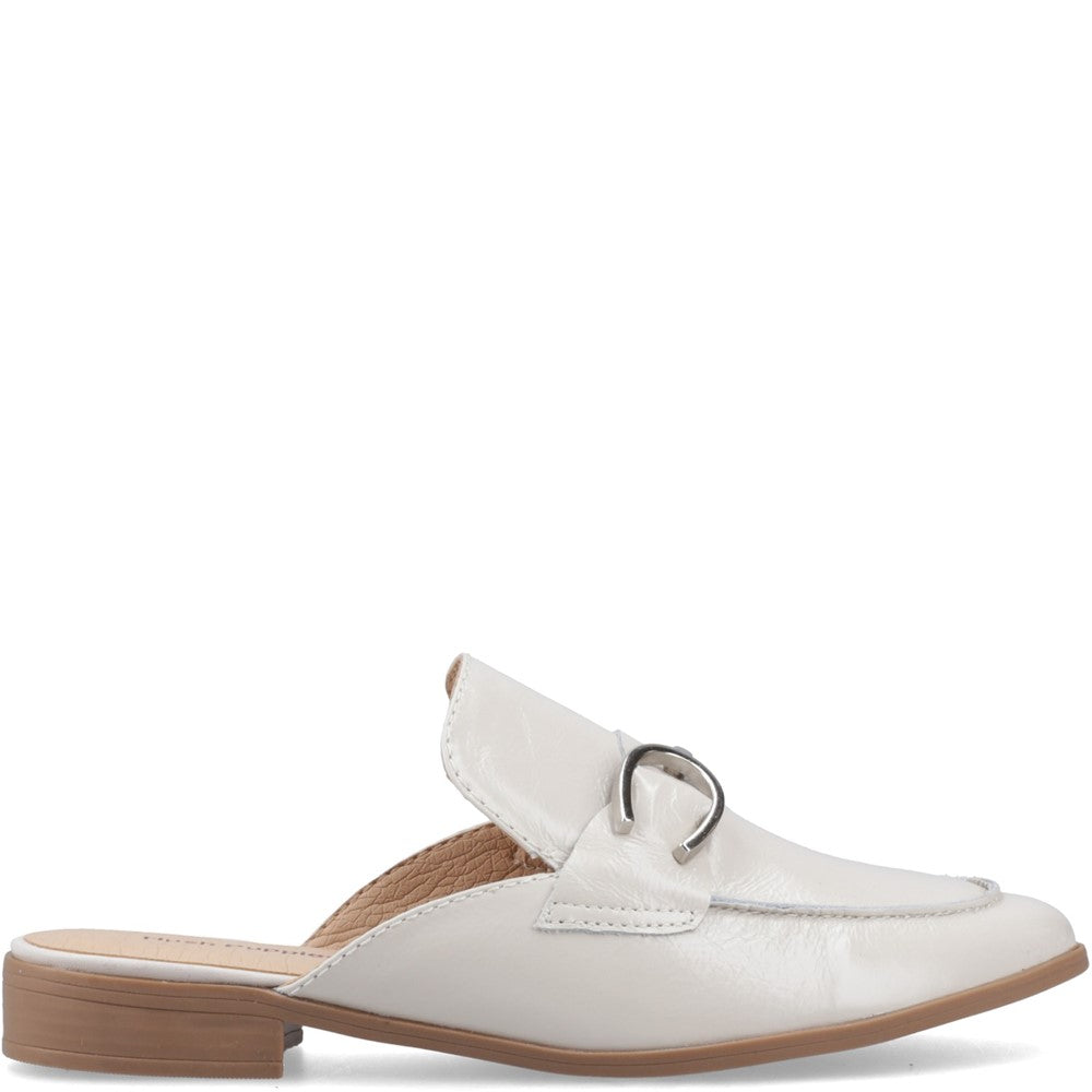 Slip On Ladies Shoes Ivory Hush Puppies Calla Mule