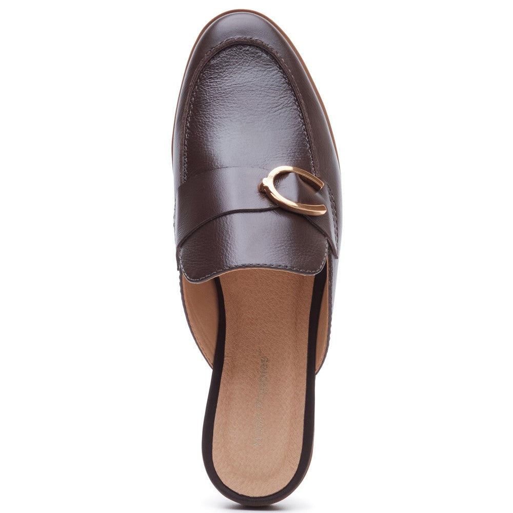 Slip On Ladies Shoes Chocolate Hush Puppies Calla Mule