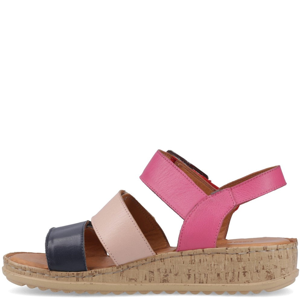 Sandal Ladies Summer Fuchsia Mix Hush Puppies Eliana Sandal