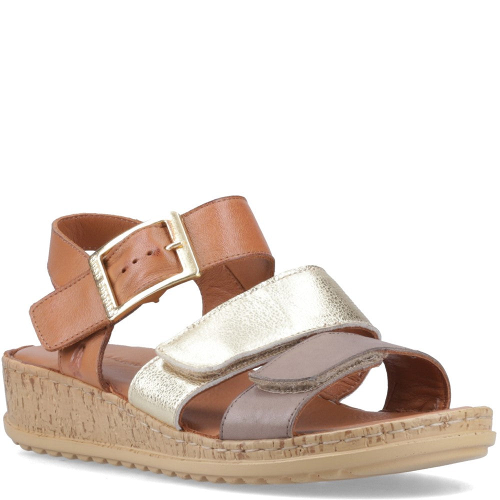 Sandal Ladies Summer Gold Mix Hush Puppies Eliana Sandal