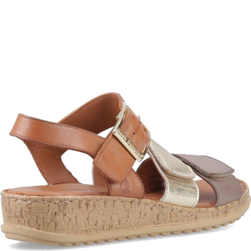 Sandal Ladies Summer Gold Mix Hush Puppies Eliana Sandal