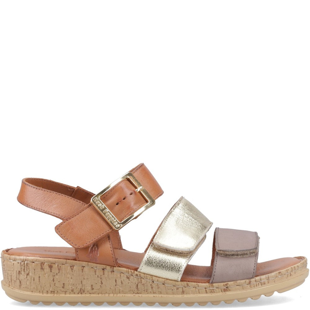 Sandal Ladies Summer Gold Mix Hush Puppies Eliana Sandal
