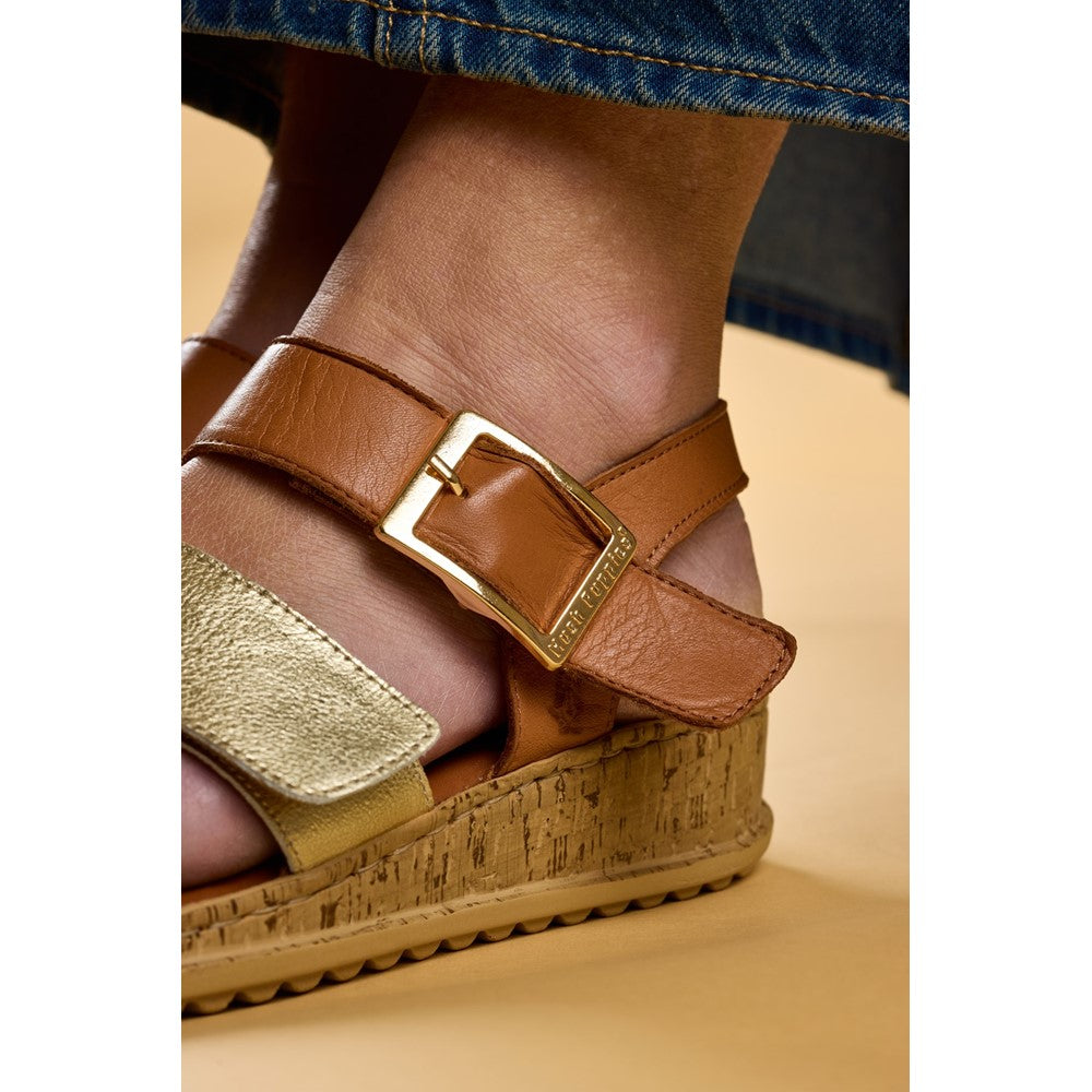 Sandal Ladies Summer Gold Mix Hush Puppies Eliana Sandal