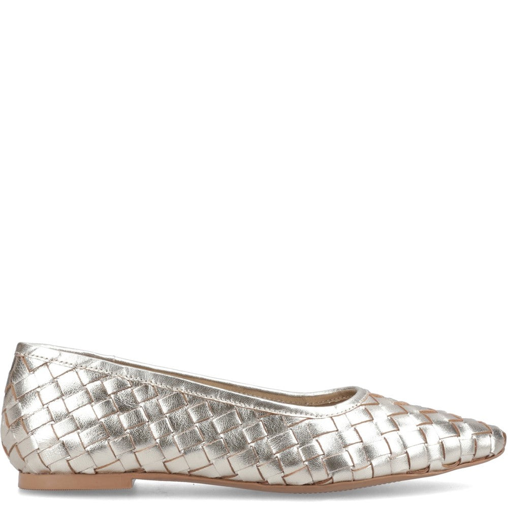 Ballerinas Gold Hush Puppies Darla Woven Ballerina