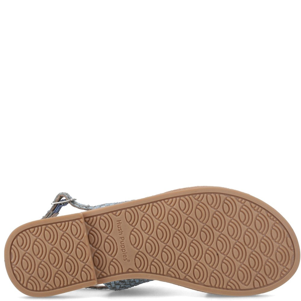Sandal Ladies Summer Blue Hush Puppies Helene Sandal Wide Fit