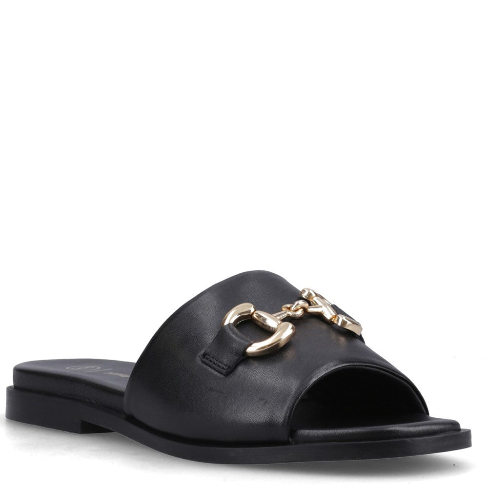 Sandal Ladies Summer Black Hush Puppies LANA SNAFFLE MULE