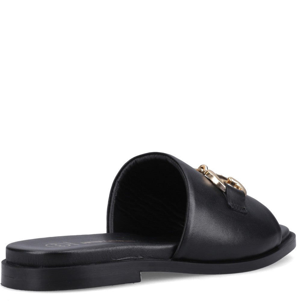 Sandal Ladies Summer Black Hush Puppies LANA SNAFFLE MULE