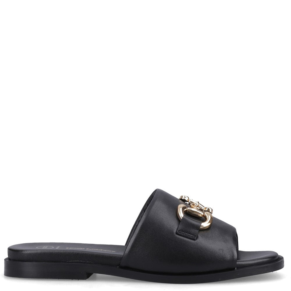 Sandal Ladies Summer Black Hush Puppies LANA SNAFFLE MULE