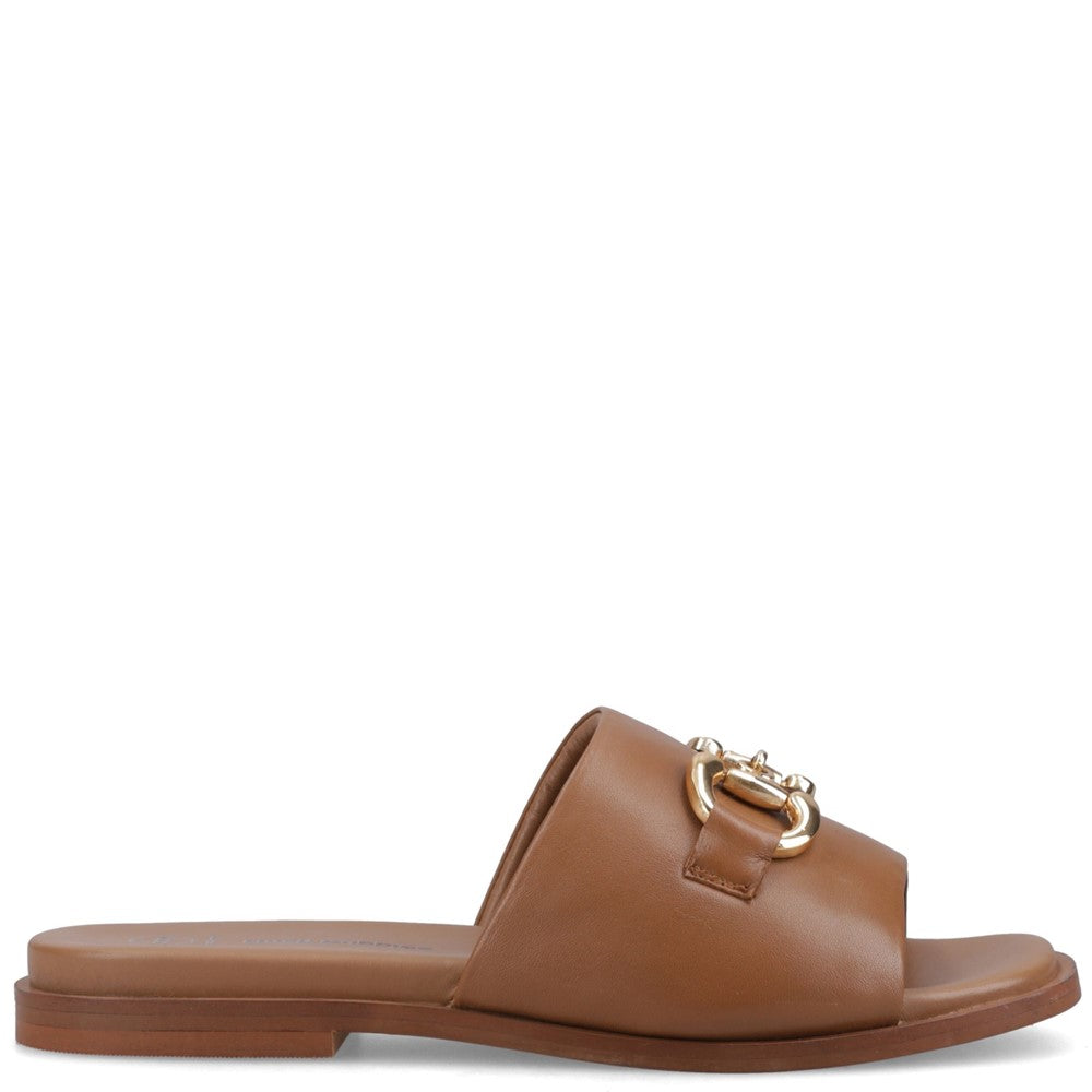Sandal Ladies Summer Tan Hush Puppies LANA SNAFFLE MULE