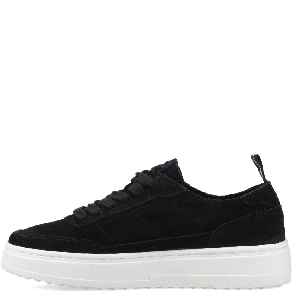 Ladies Sports Black Hush Puppies Nesta Trainer