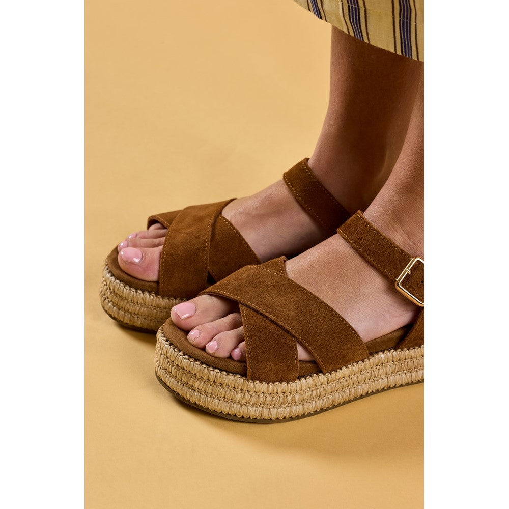 Sandal Ladies Summer Tan Hush Puppies Rosa Rafia Sandal