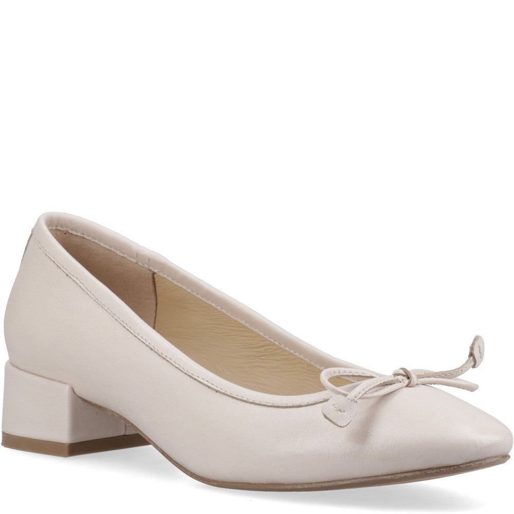 Ladies Heeled Sandals Ivory Hush Puppies Silvia Low Heel Sandal