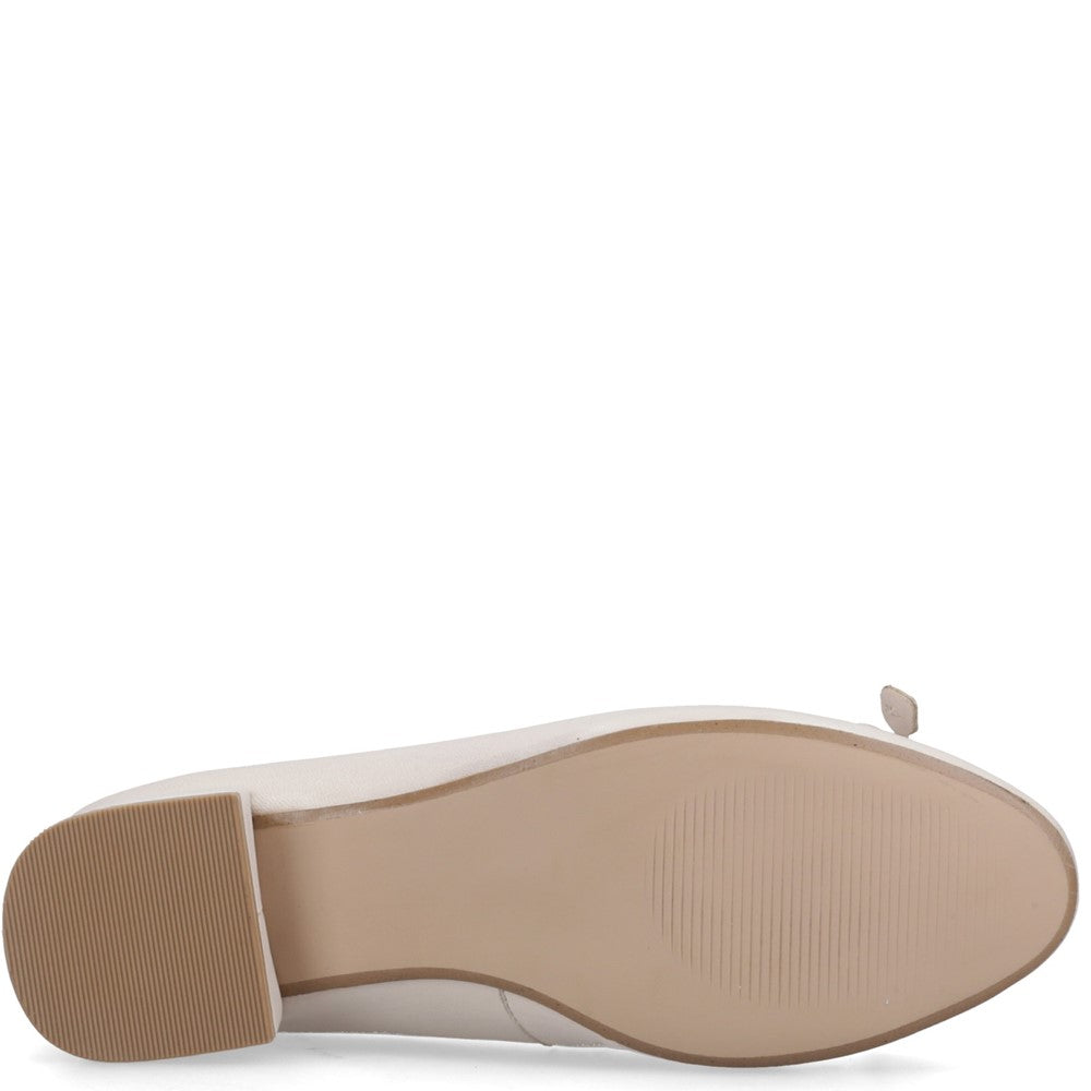 Ladies Heeled Sandals Ivory Hush Puppies Silvia Low Heel Sandal