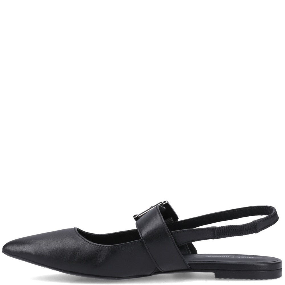 Ballerinas Black Hush Puppies Diya Buckle Mary Jane
