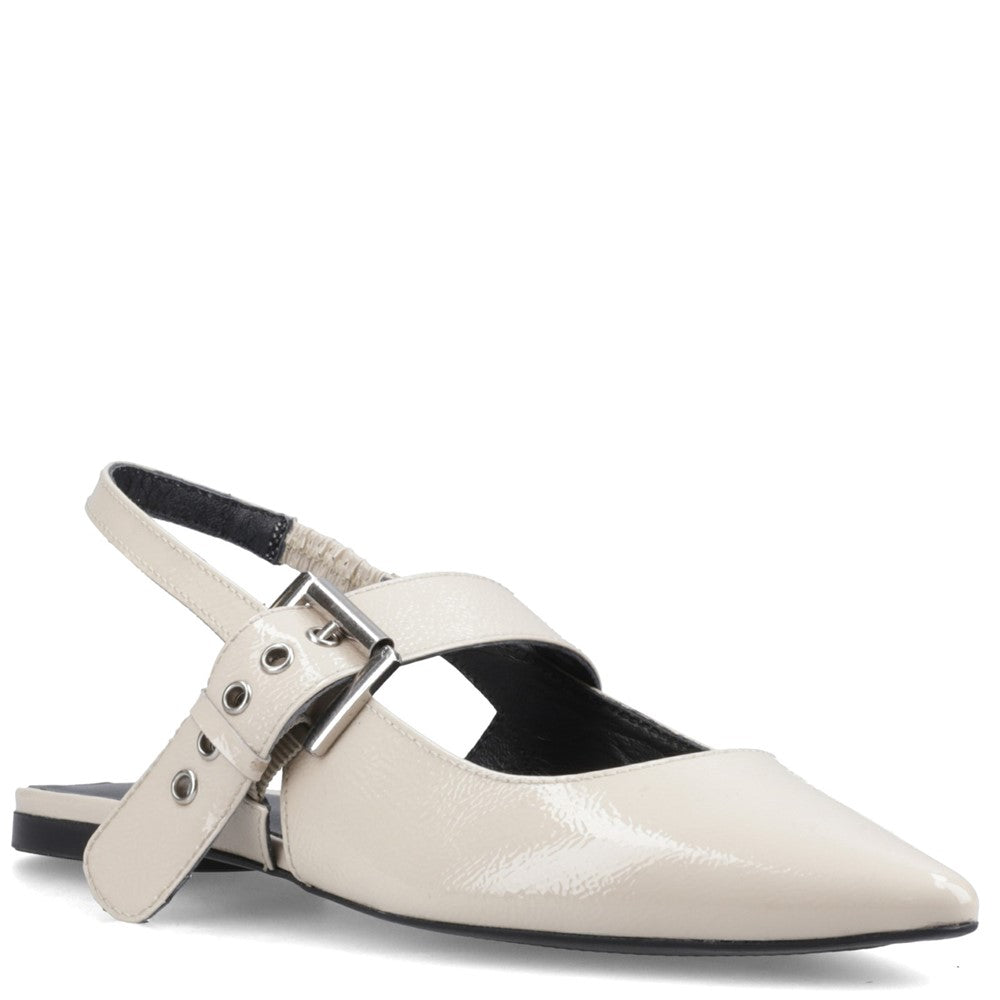 Ballerinas Cream Hush Puppies Diya Buckle Mary Jane