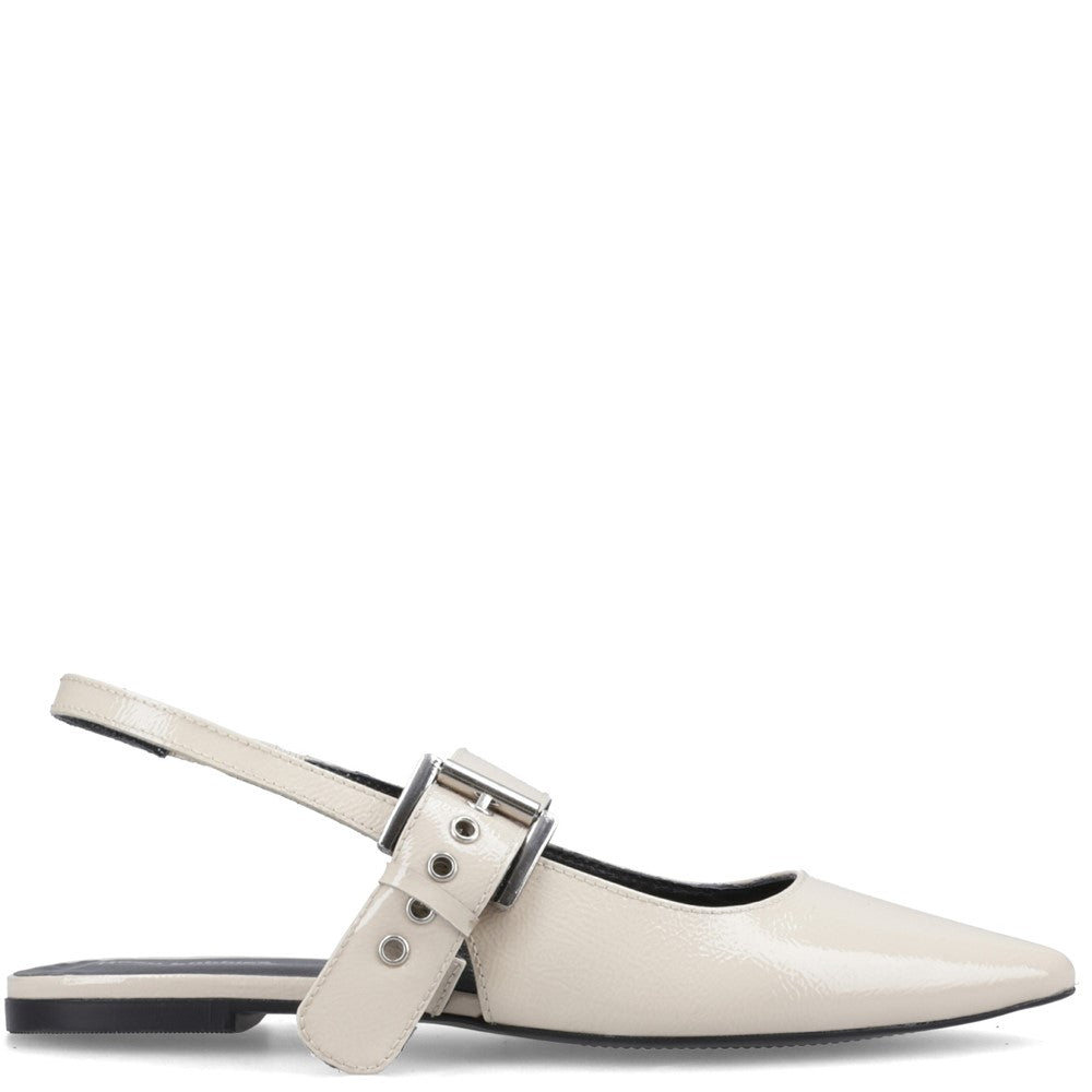 Ballerinas Cream Hush Puppies Diya Buckle Mary Jane