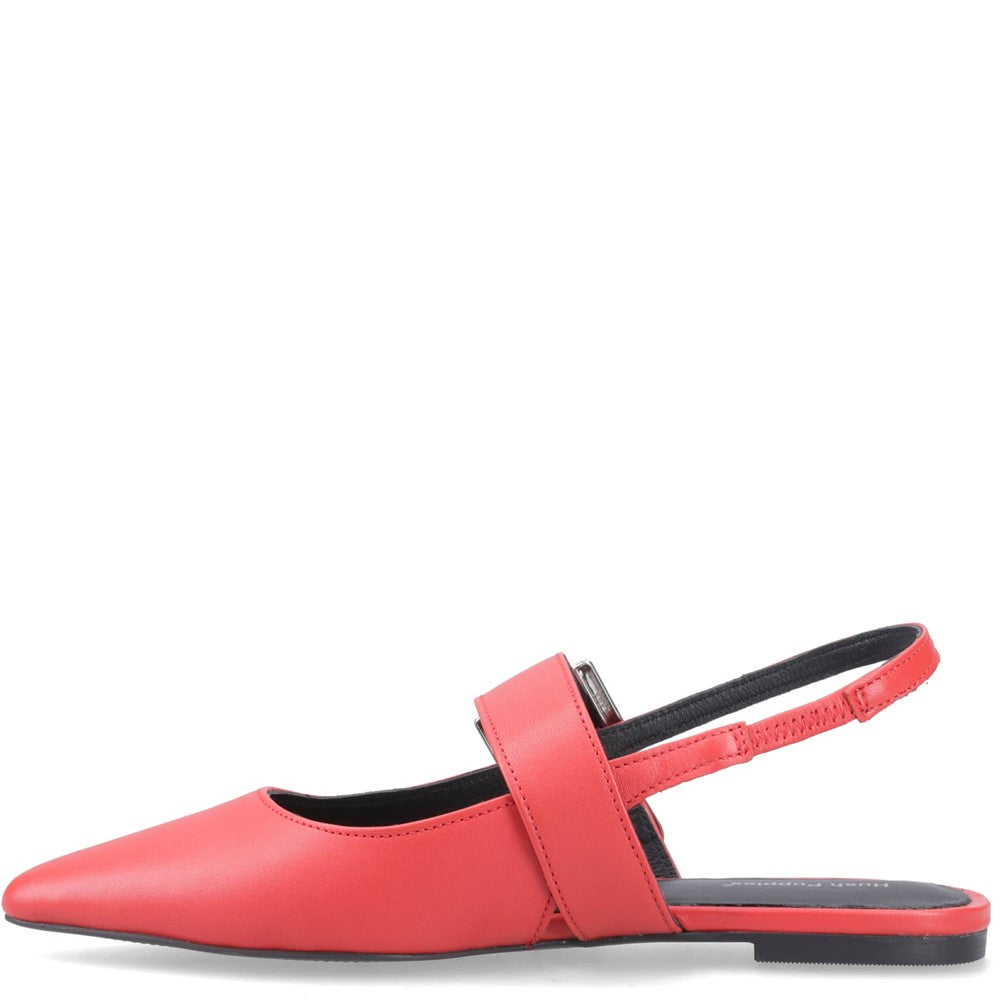 Ballerinas Red Hush Puppies Diya Buckle Mary Jane