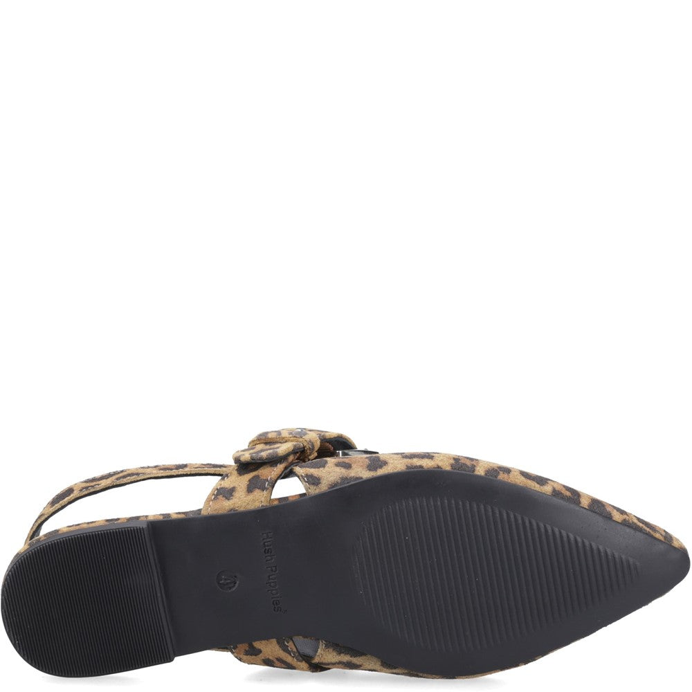 Ballerinas Leopard Hush Puppies Diya Suede Mary Jane