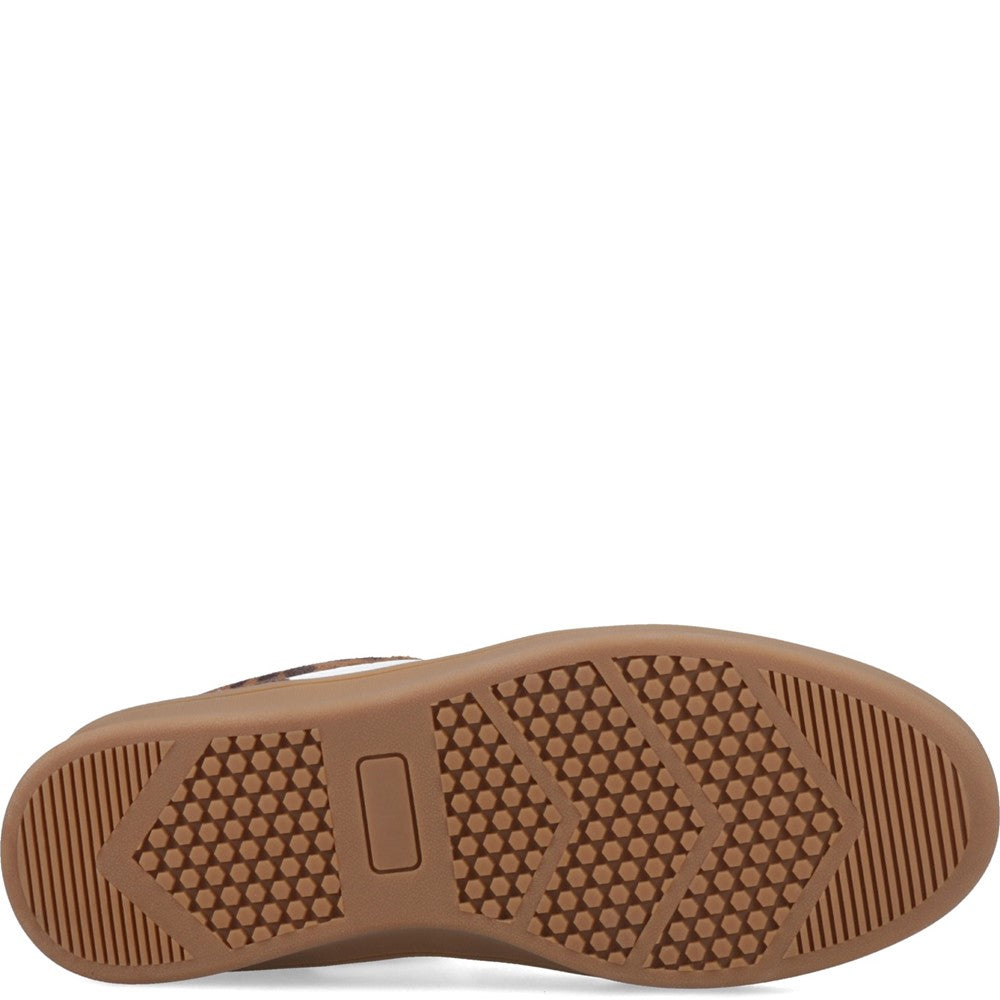 Ladies Sports Leopard Hush Puppies Maura Textile Sneaker