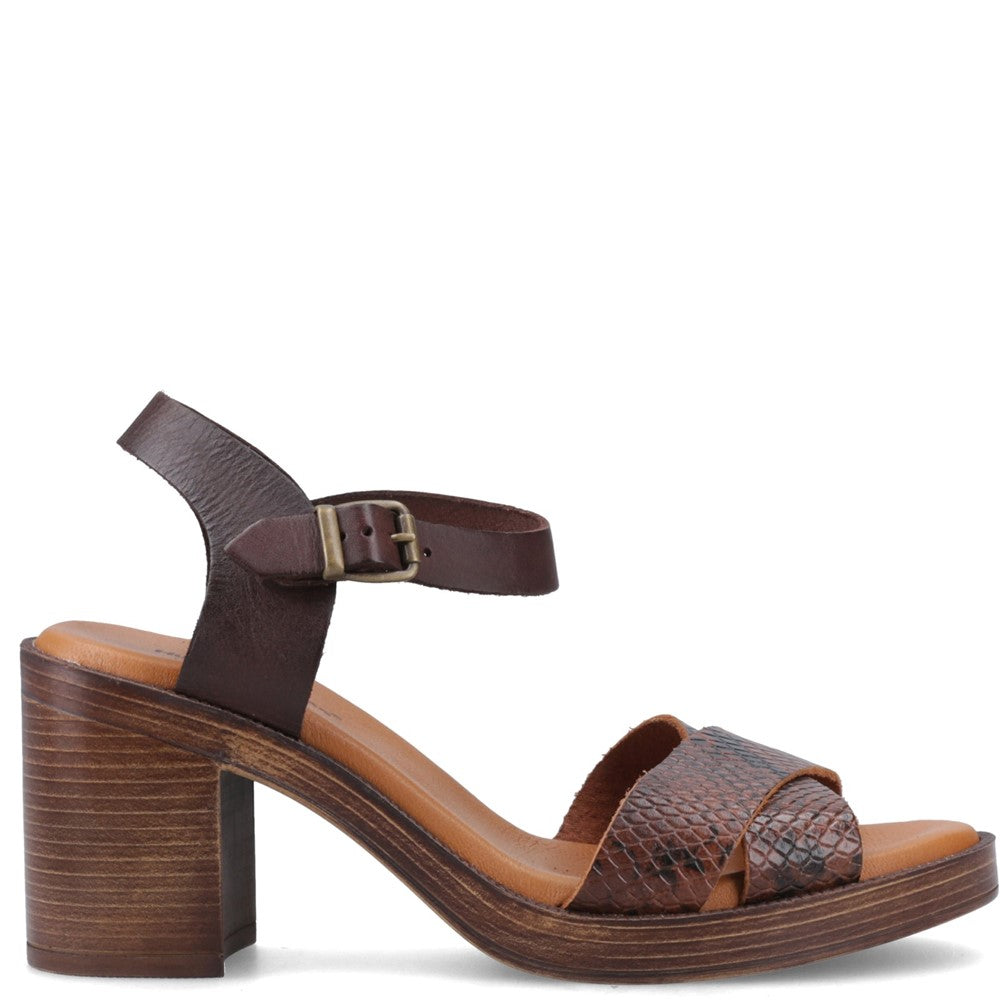 Ladies Heeled Sandals Python Hush Puppies Georgia Heeled Sandal