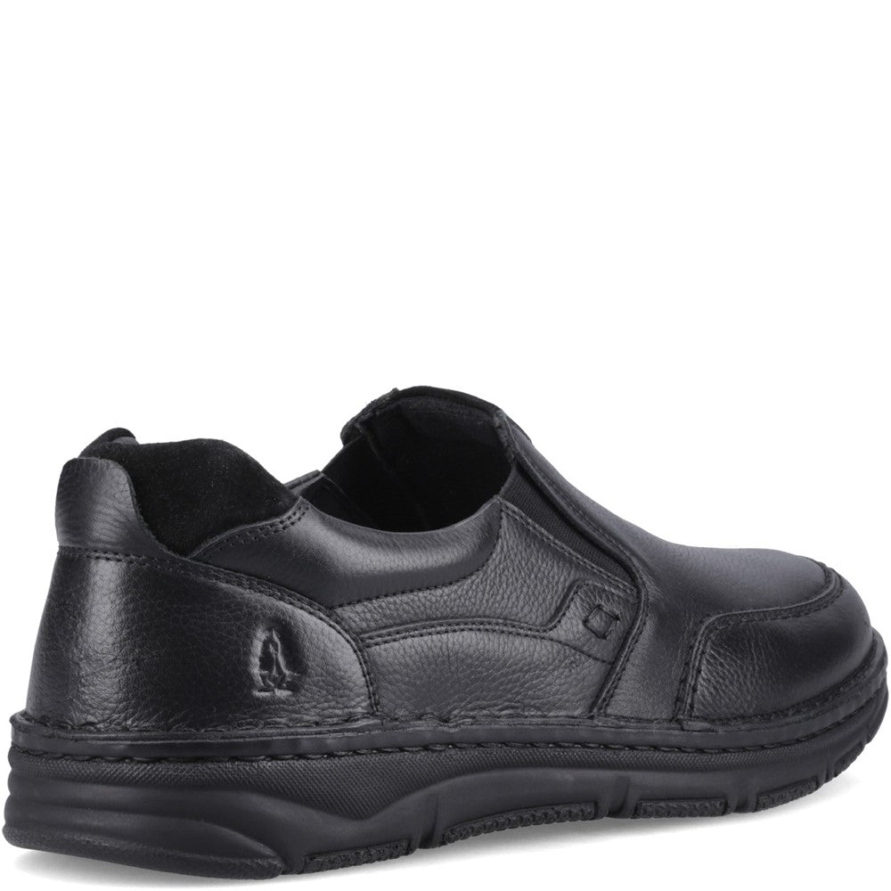 Slip On Mens Summer Black Hush Puppies Franco Slip on