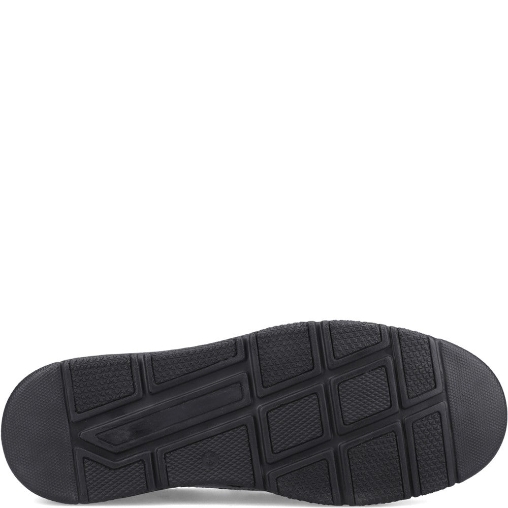 Slip On Mens Summer Black Hush Puppies Franco Slip on