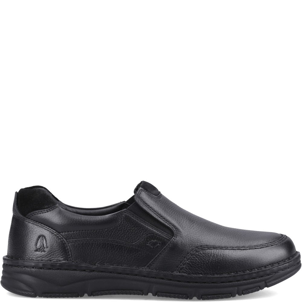 Slip On Mens Summer Black Hush Puppies Franco Slip on