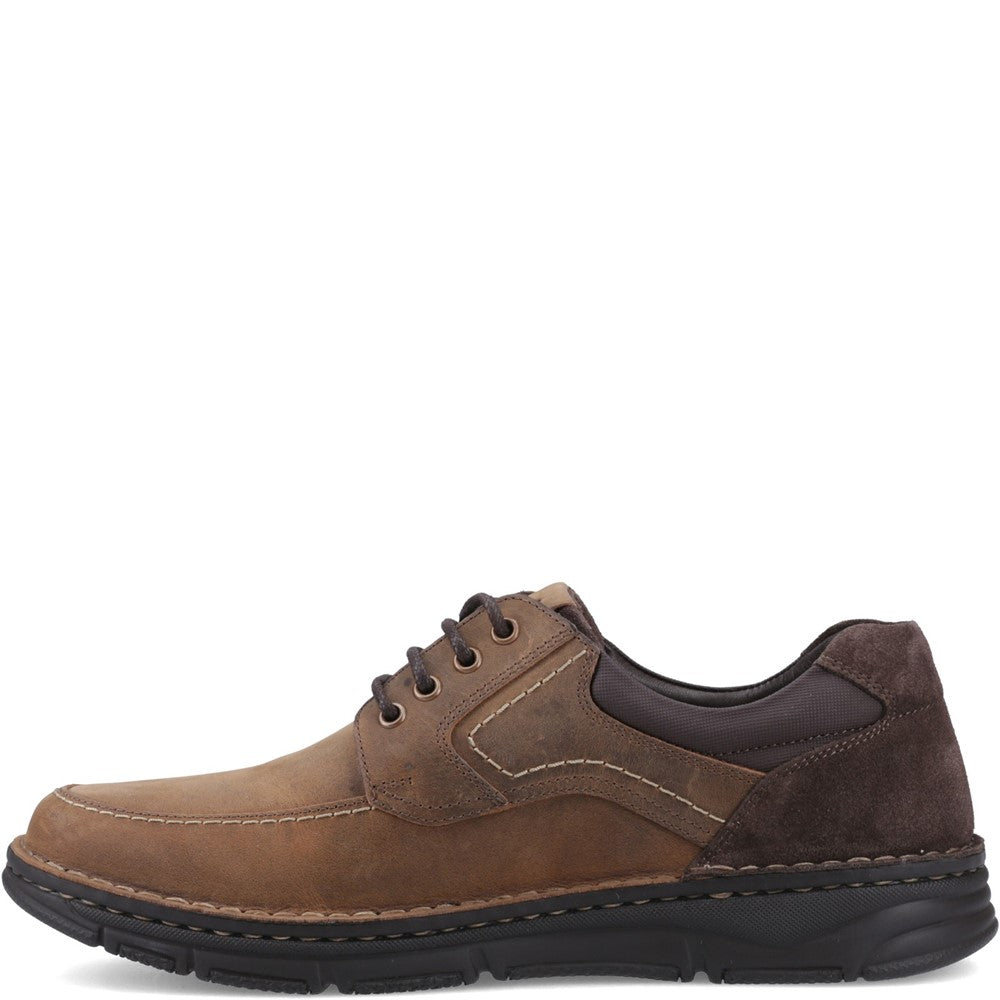Lace Mens Summer Tan Hush Puppies Franklin Lace Up Shoe