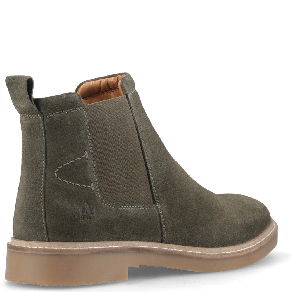 Mens Boots Khaki Hush Puppies Gareth Chelsea Boot