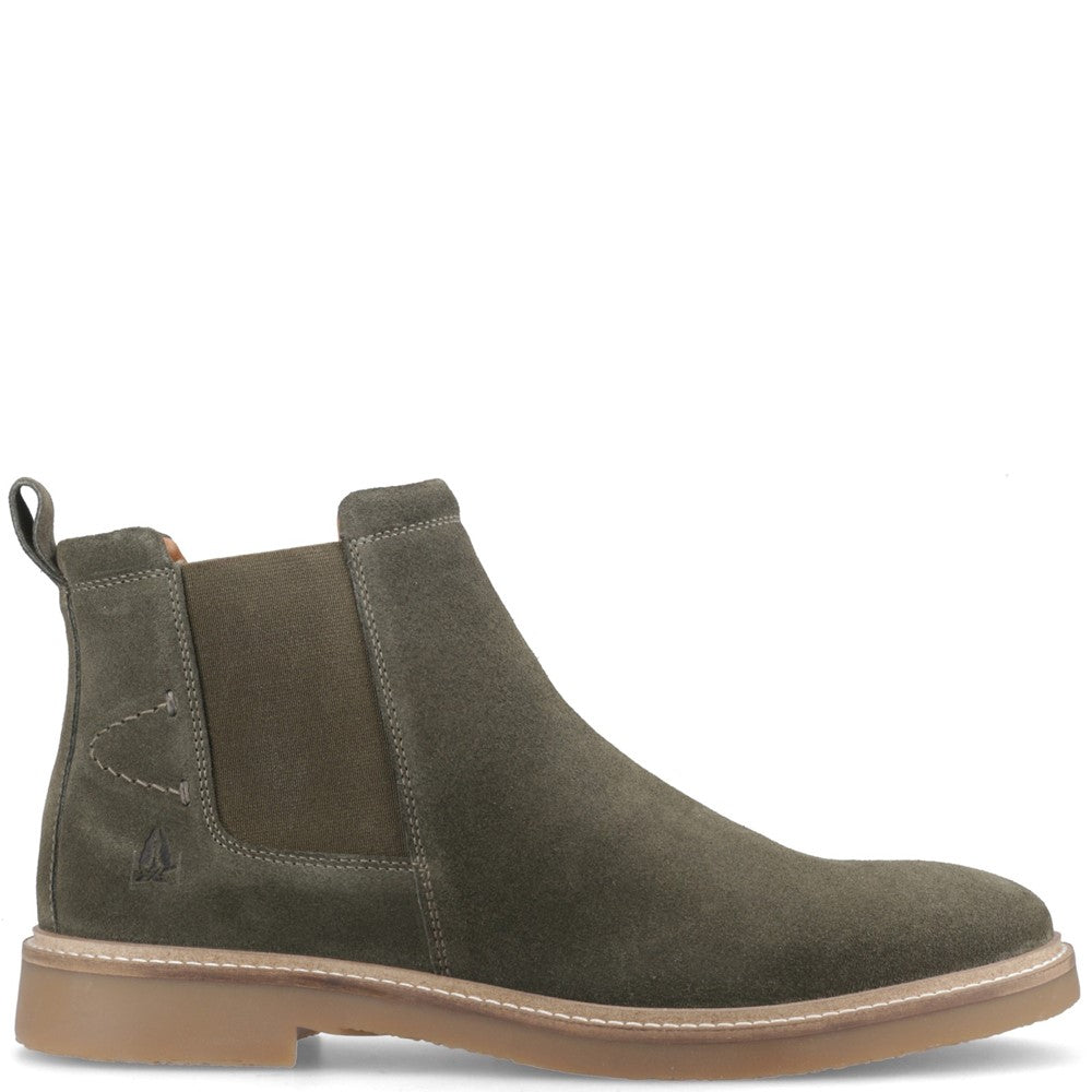 Mens Boots Khaki Hush Puppies Gareth Chelsea Boot