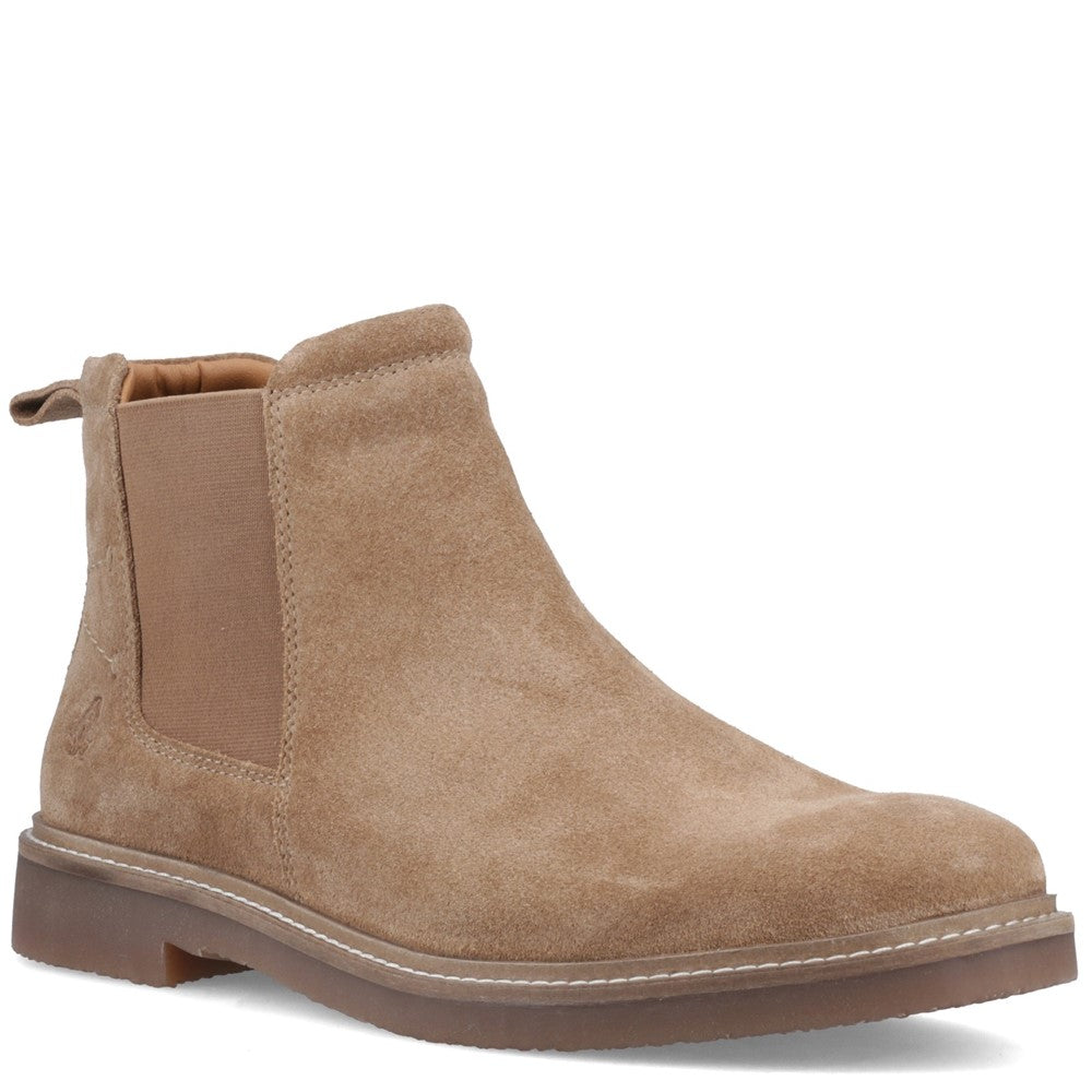 Mens Boots Taupe Hush Puppies Gareth Chelsea Boot