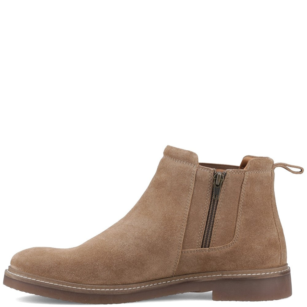 Mens Boots Taupe Hush Puppies Gareth Chelsea Boot