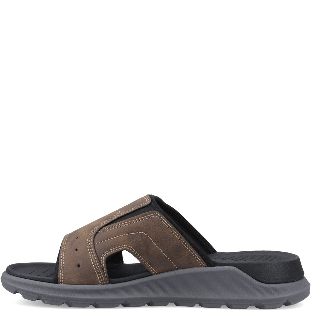 Sandal Mens Summer Brown Hush Puppies Lewis Sandal