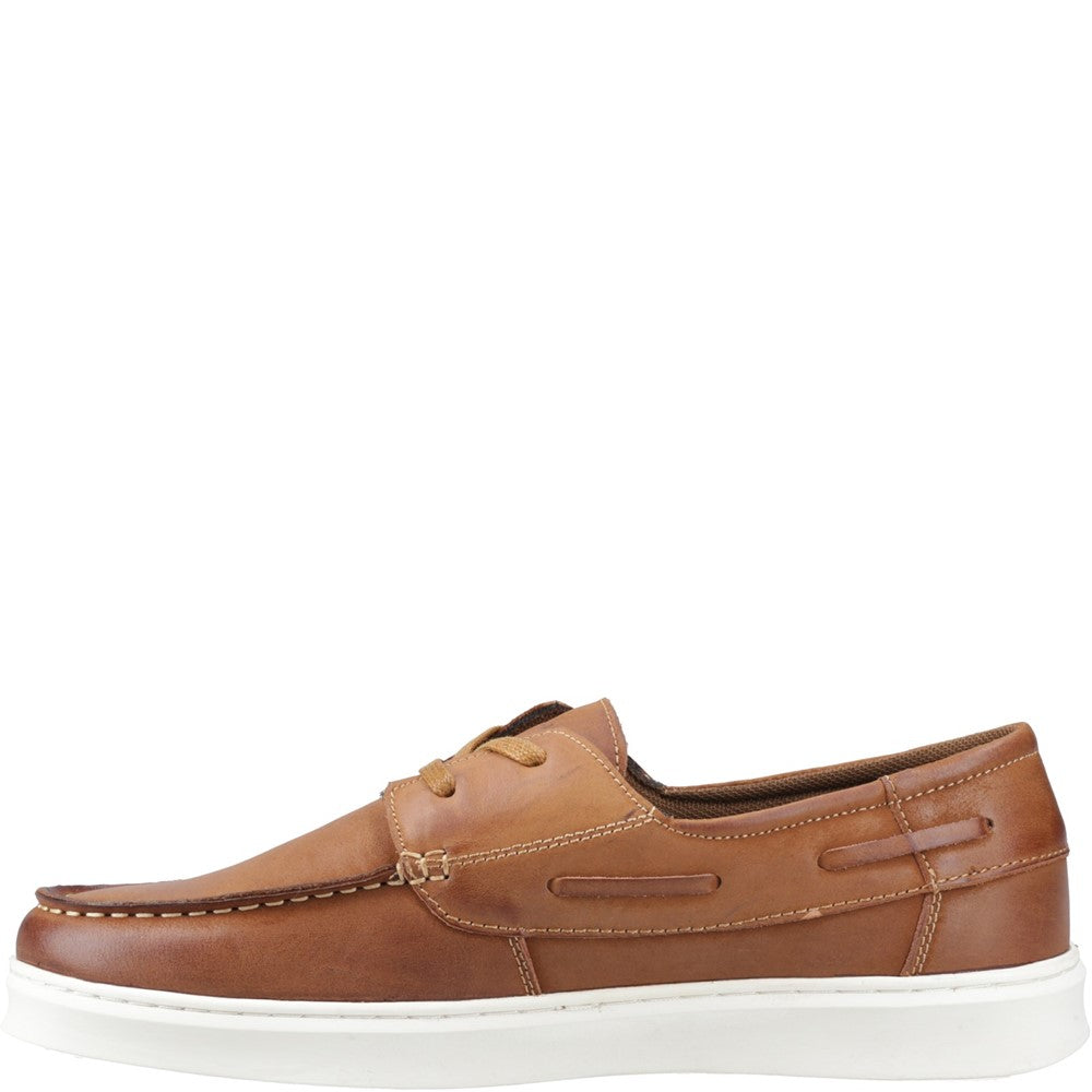 Lace Mens Summer Tan Hush Puppies Madden Boat Shoe